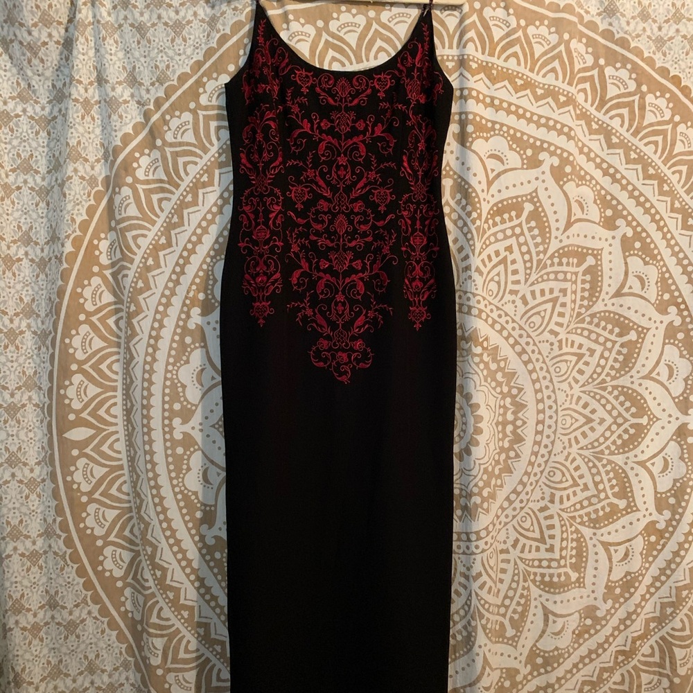 Beaded strap classy fitting gown